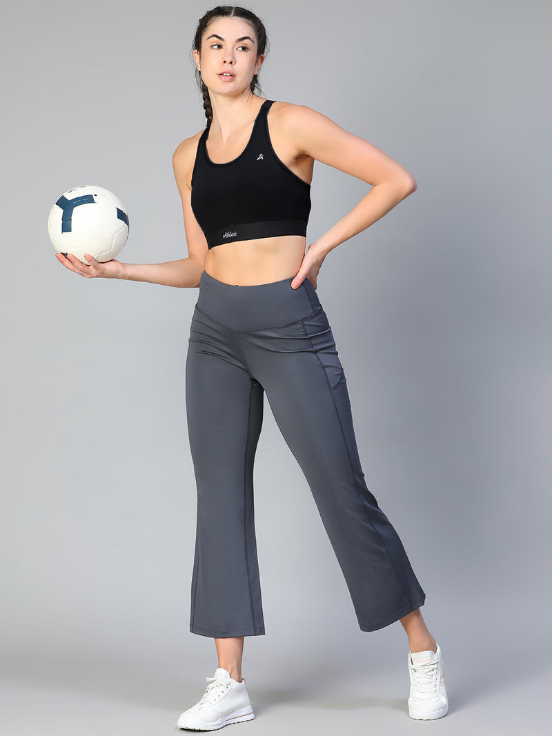 Ruched Sports Bra Black