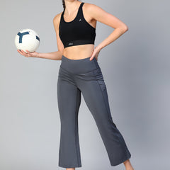 Ruched Sports Bra Black