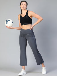Ruched Sports Bra Black