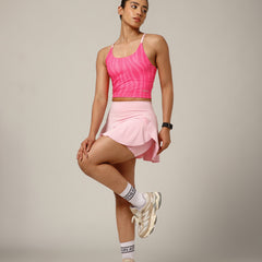 Cross Back Built In Bra Candy Pink