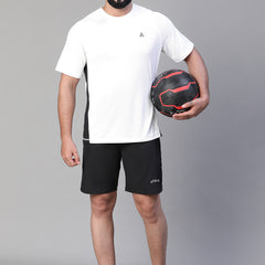 Contrast Side Panel T-Shirt White