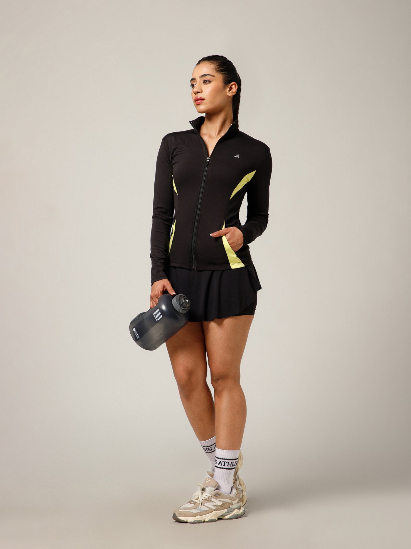 Side Stripe Jacket Black