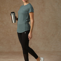 V Panel T-Shirt Grey