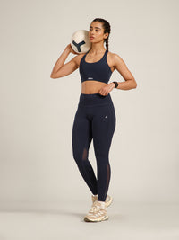 Y Adjustable Sports Bra Navy