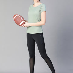 Keyhole T-shirt Olive