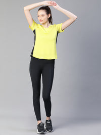 Contrast Side Panel T-Shirt Apple Green