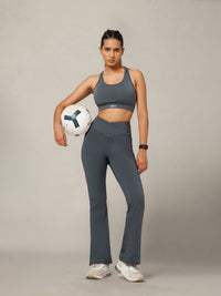 V-Shape Flare Pant Grey