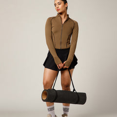 Flow Piping Jacket Tan