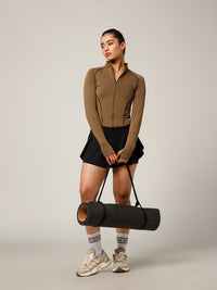 Flow Piping Jacket Tan