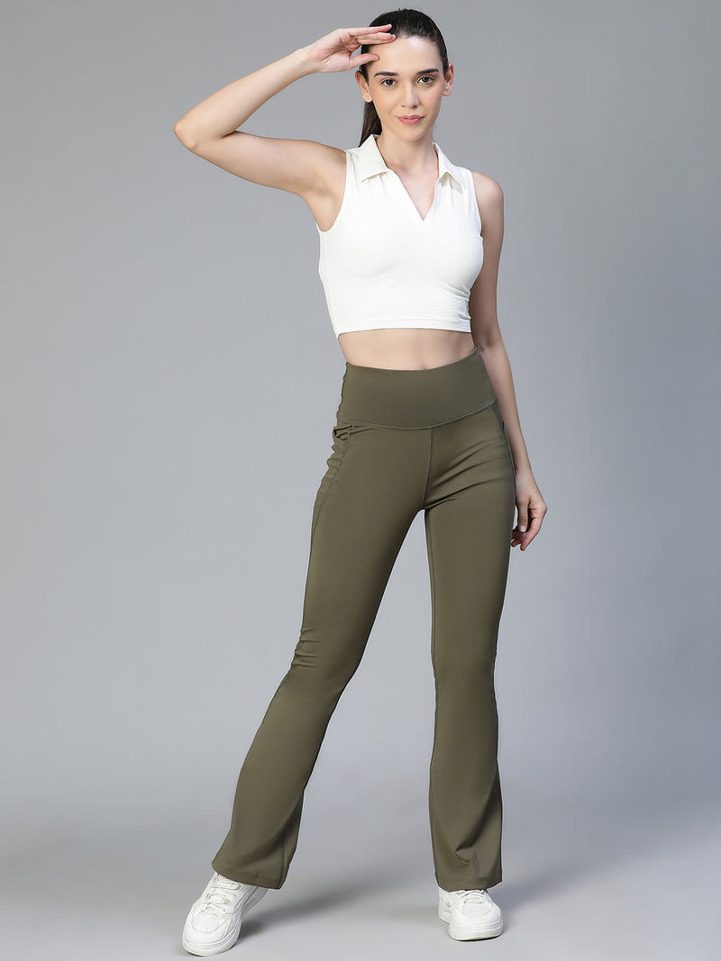 Active Sculpt Flare Pant Olive
