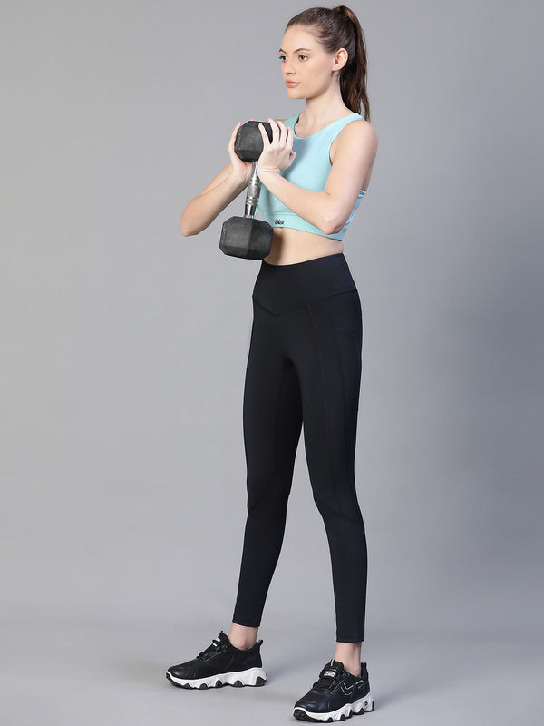 Criss-Cross Back Sports Bra Sky