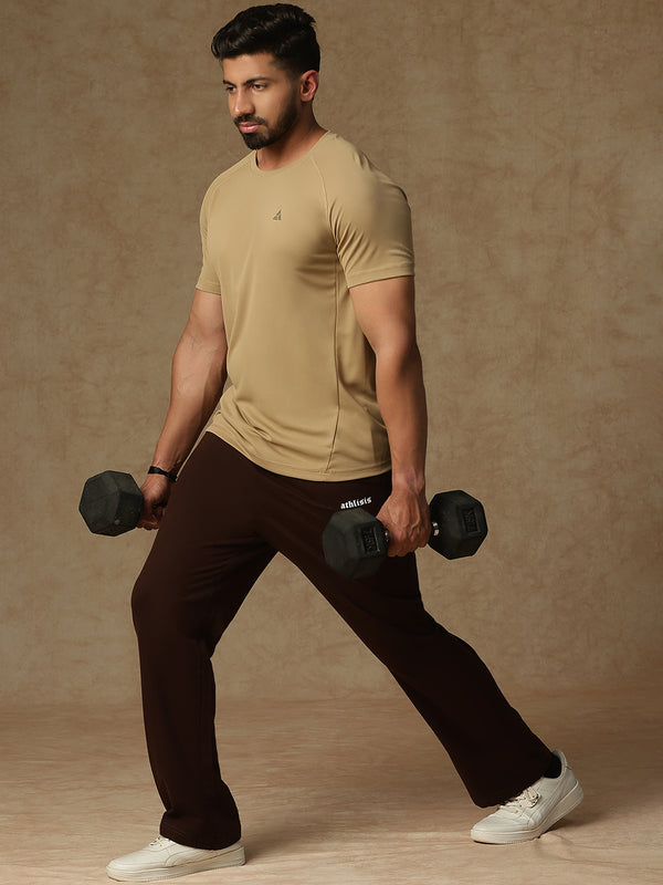 Back Panel T-Shirt Beige