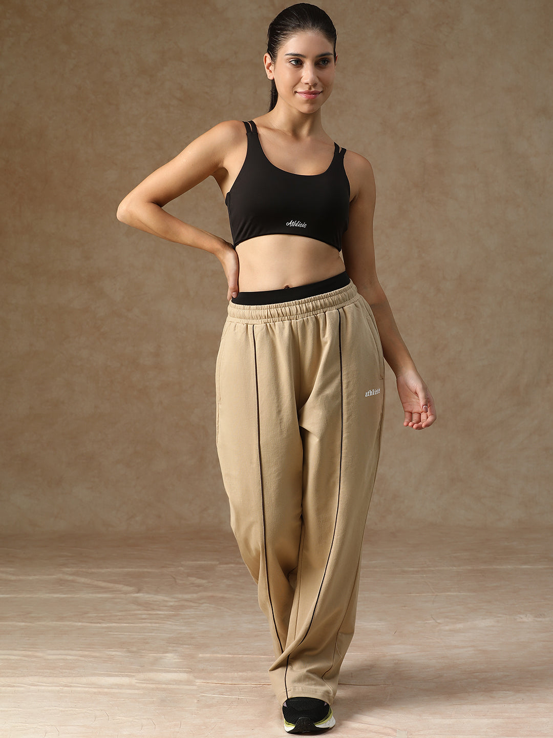 Twin Strap Sports Bra Black