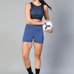Black Blue Dots Sports Bra