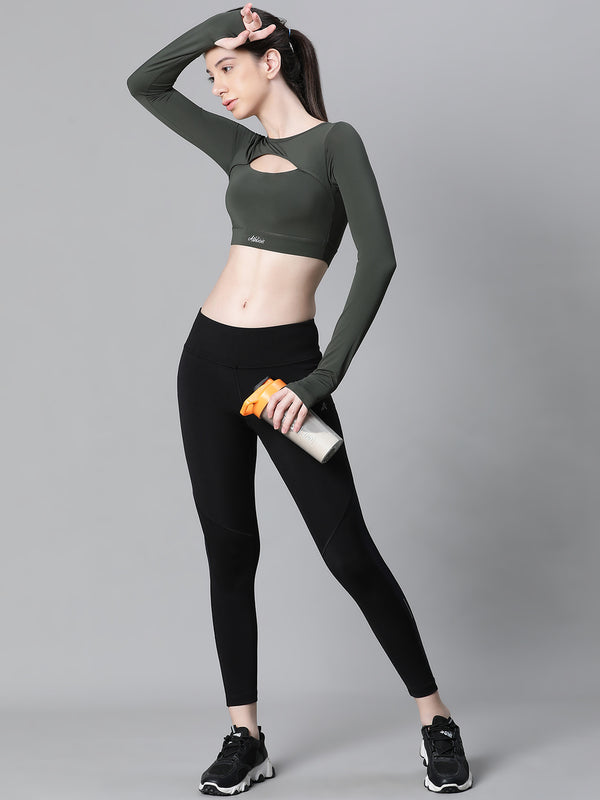 Streamline Panel Legging Black