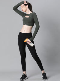 Streamline Panel Legging Black