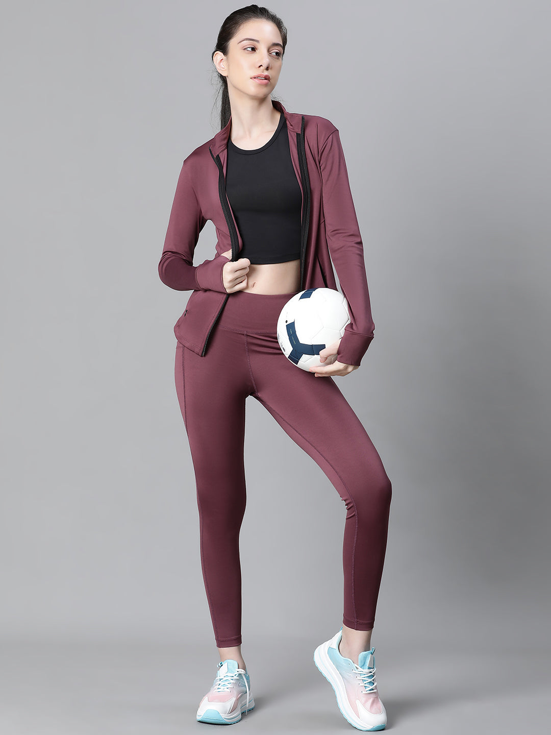 Contour Crop Jacket Mauve