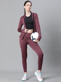 Contour Crop Jacket Mauve
