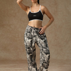 Printed Baggy Ink Splatter Sweatpants