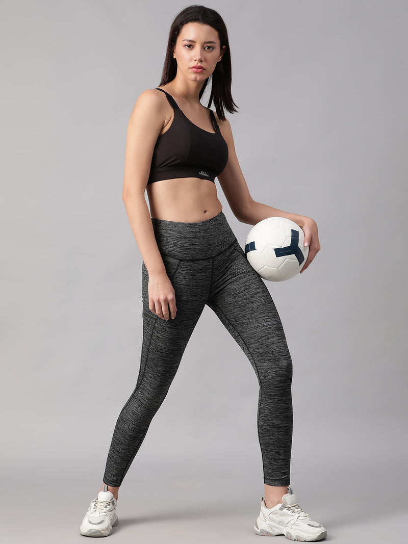 Essential High-Rise Leggings Gray Melange