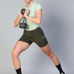 Aura Training Shorts Olive