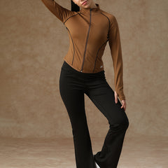 Flow Piping Jacket Tan
