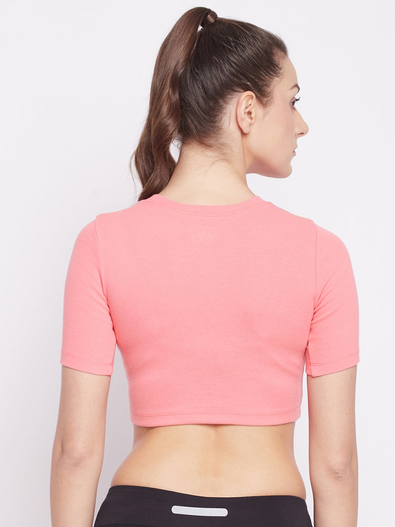 Everyday Cropped Tee Pink