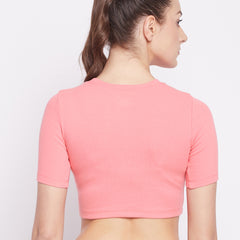Everyday Cropped Tee Pink