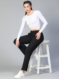 Essential Full Sleeve Crop top White