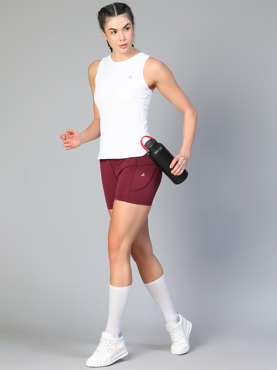 Lunar Shift Tank Top White