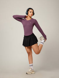 Bodycon Thumbhole T-shirt Dusty Plum