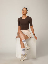Essential Crop Top Brown