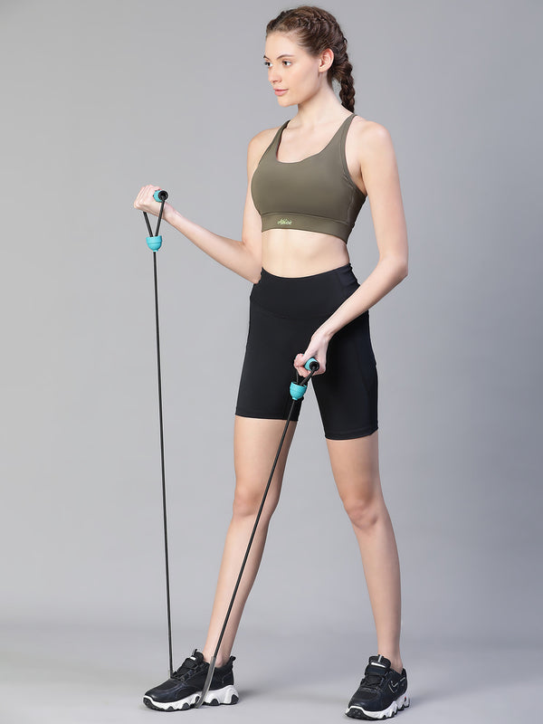 Triangle Apex Sports Bra Olive