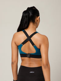 Ruched Sports Bra Teal