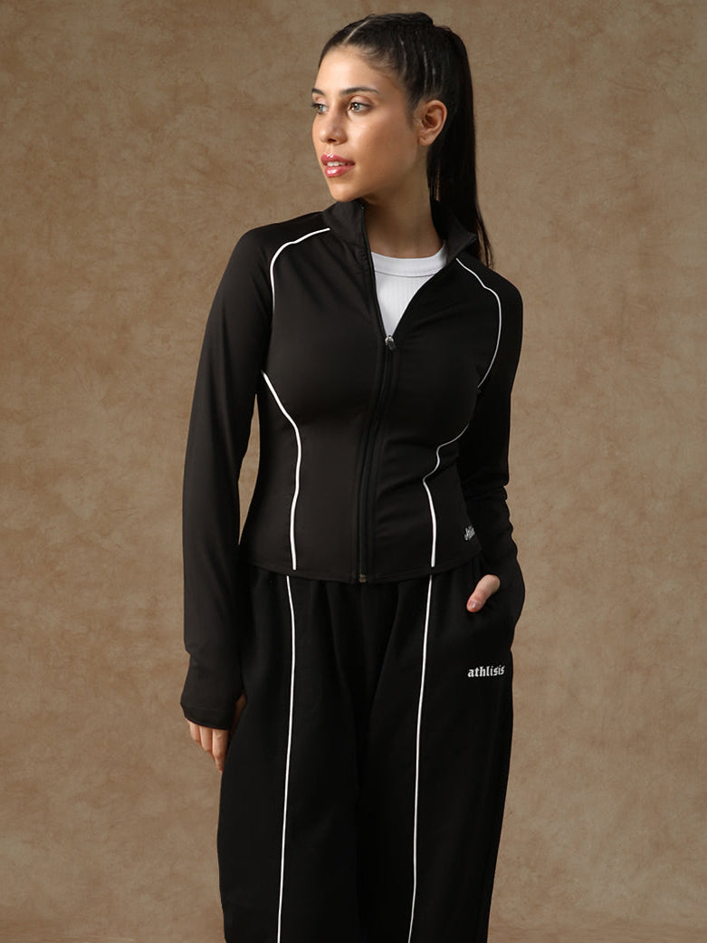 Flow Piping Jacket Black