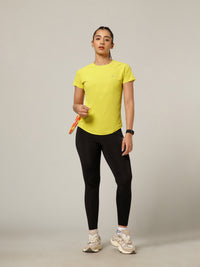 V Panel T-Shirt Lemon