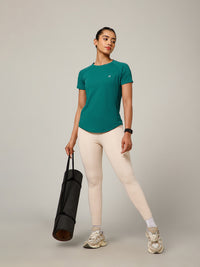V Panel T-Shirt Teal