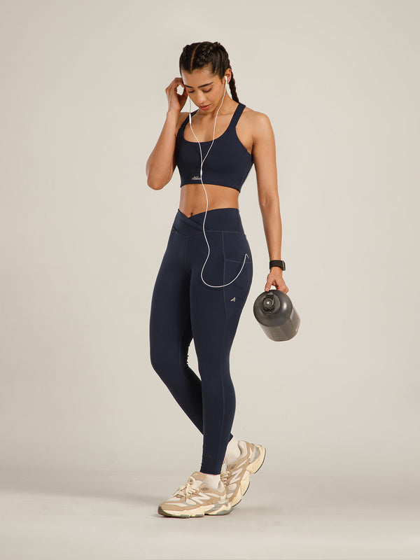 Define Crossback Bra Navy