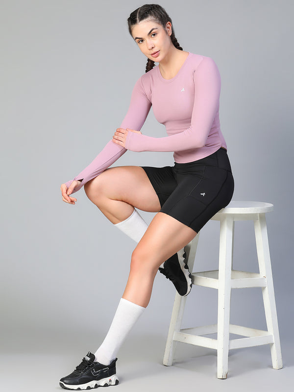 Bodycon Thumbhole T-shirt Lavender