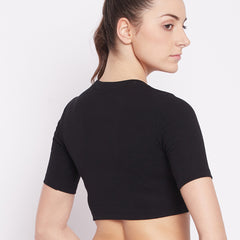 Everyday Cropped Tee Black
