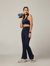 V-Shape Flare Pant Navy