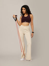 V-Band Go-To Wide Flare Pant Cream