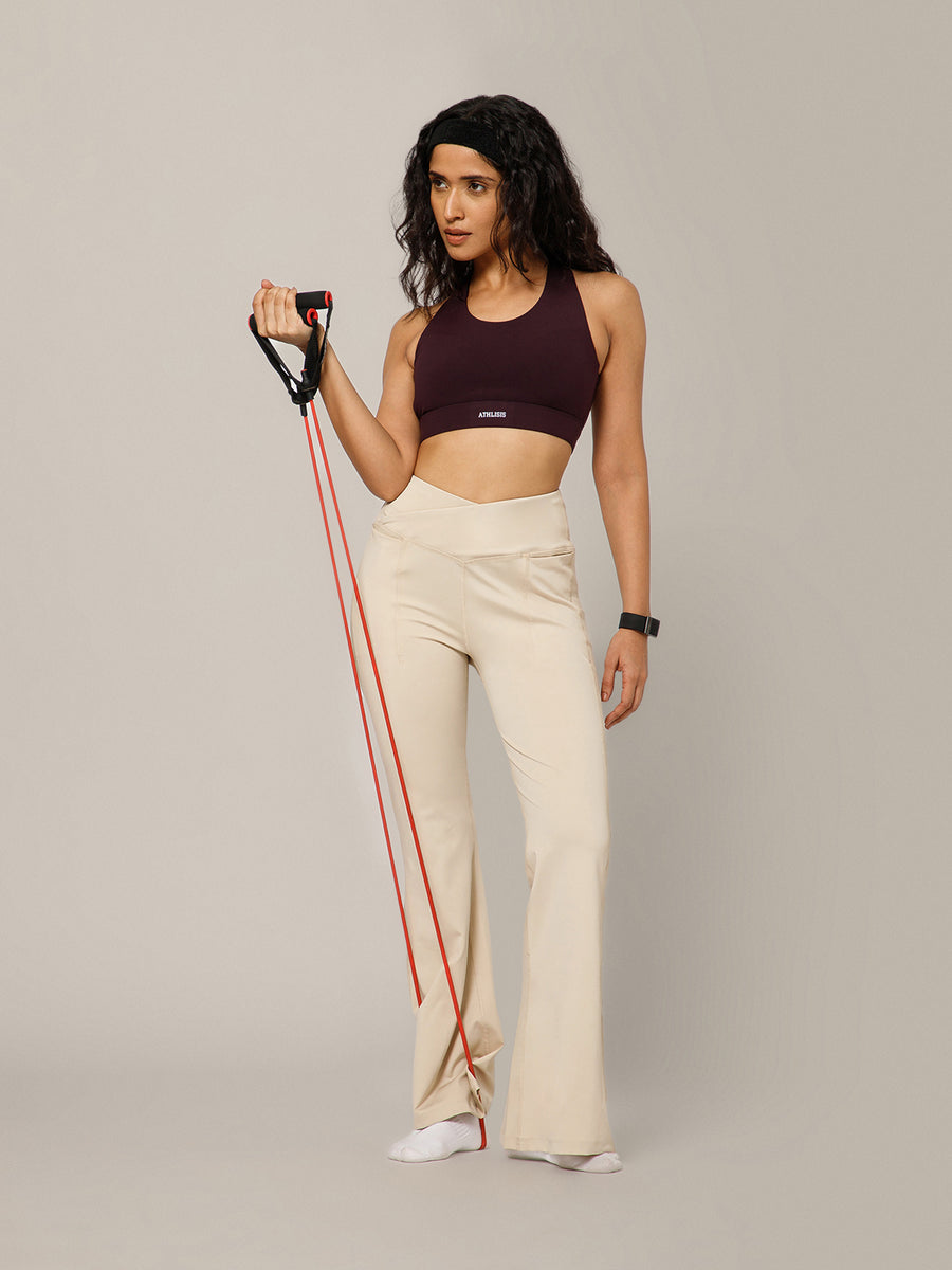 V-Band Go-To Wide Flare Pant Cream