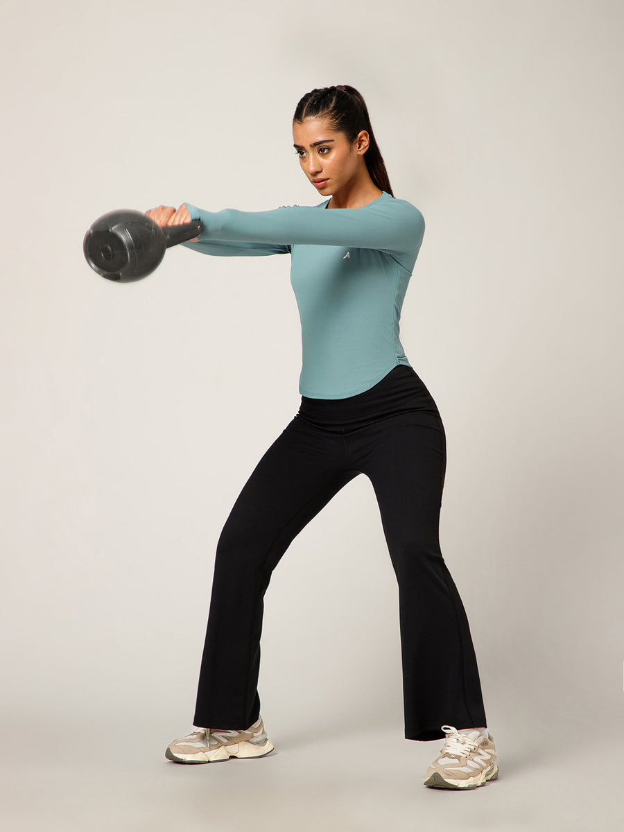 Bodycon Thumbhole T-shirt Ice Blue