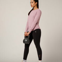 Curved Hem Full Sleeve T-Shirt Lavender