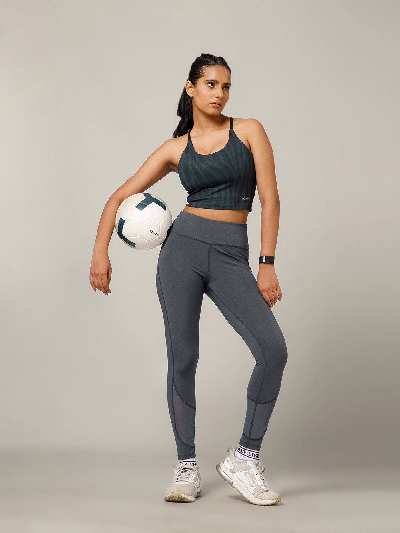Vapor Mesh Legging Gray