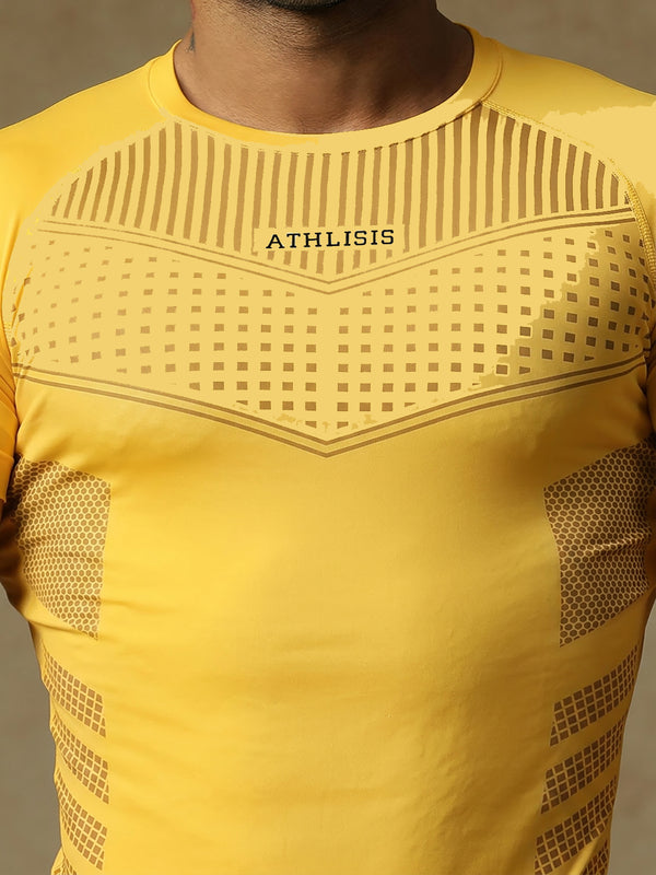 808 Compression T-Shirts Yellow
