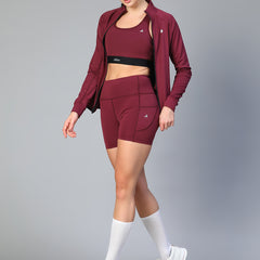 Aura Training Shorts Maroon