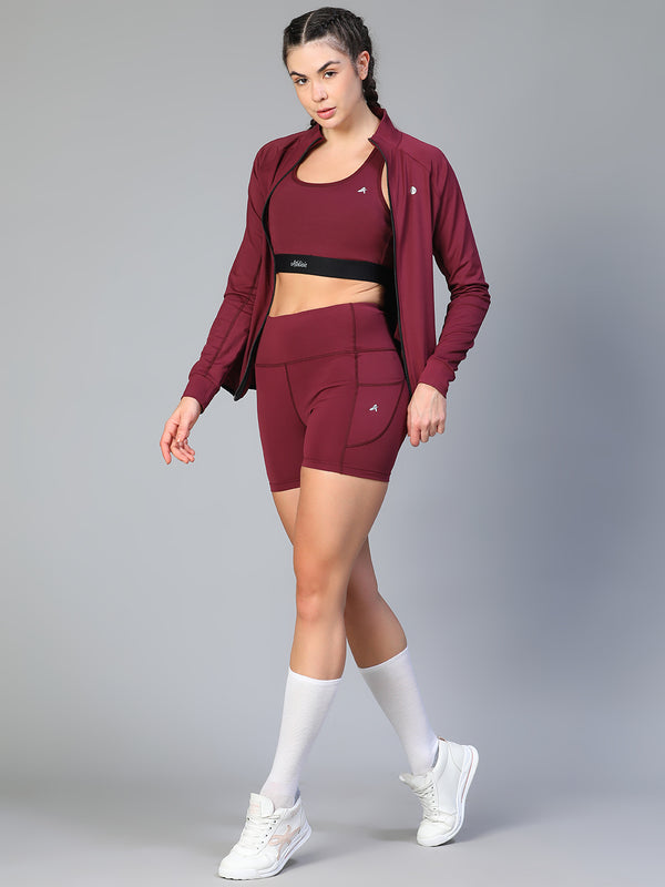 Aura Training Shorts Maroon