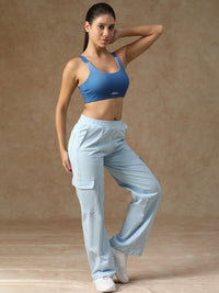 Twin Strap Sports Bra Blue